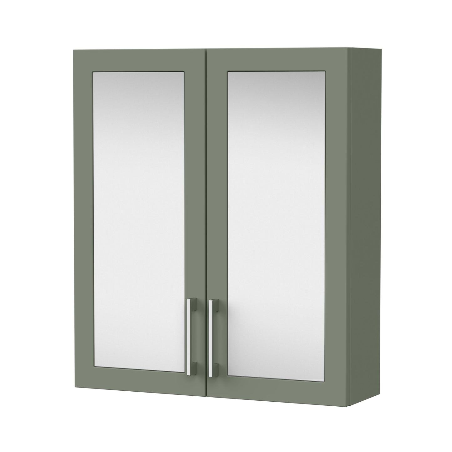 Nuie Lux Fable 600mm 2 Door Fern Green Wall Hung 50/50 Cabinet