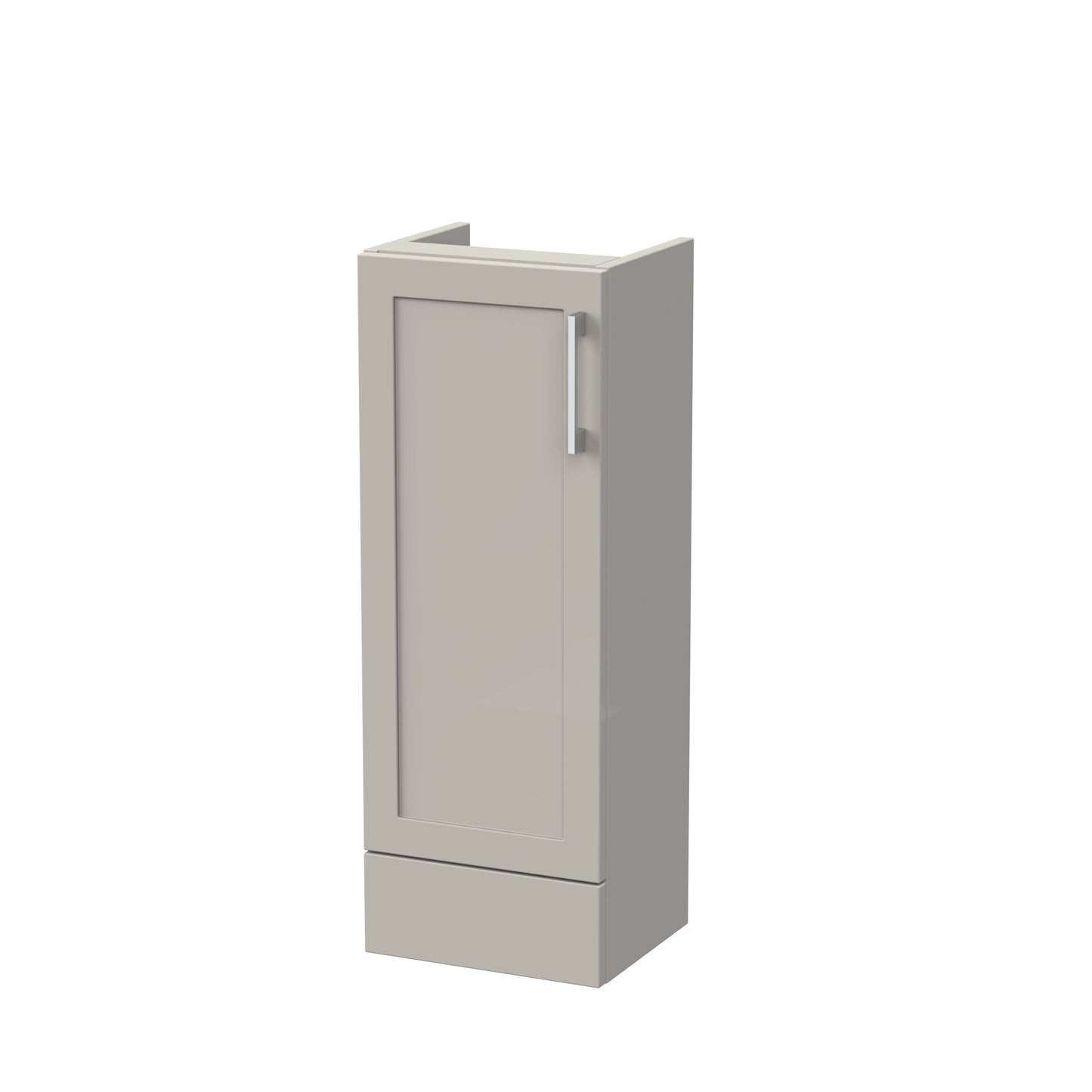 Nuie Lux Fable 300mm 1 Door Pebble Grey Floor Standing Base Unit