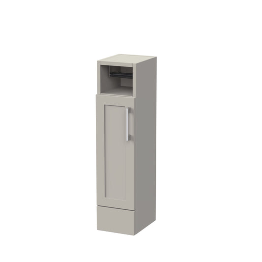 Nuie Lux Fable 500mm 1 Door Pebble Grey Floor Standing Cabinet