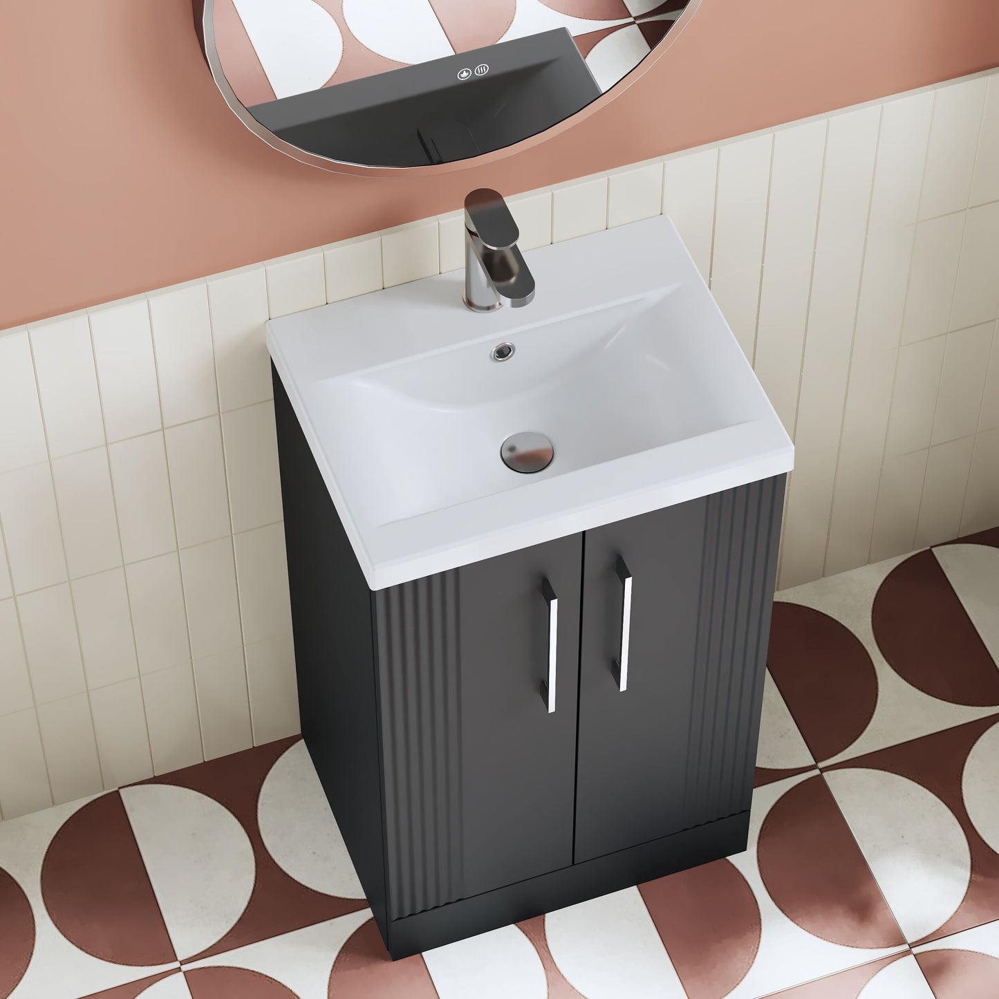 Deco 500mm Floor Standing 2-Door Unit