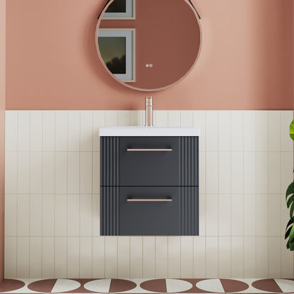 Deco 500mm Wall Hung 2-Drawer Unit