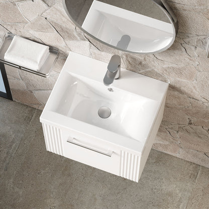 Deco 500mm Wall Hung Single Drawer Unit