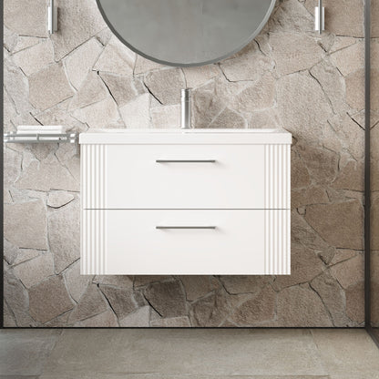 Deco 800mm Wall Hung 2-Drawer Unit