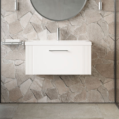 Deco 800mm Wall Hung Single Drawer Unit