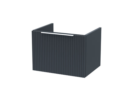 Fluted 500mm Wall Hung Single Drawer Unit
