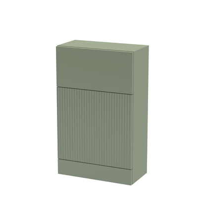 Hudson Reed 500mm Satin Green Fluted Floor Standing WC Unit