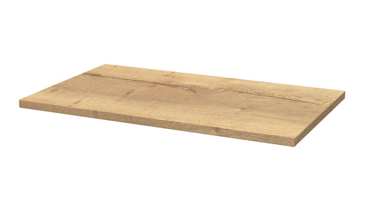 Nuie Lux 605x360mm Halifax Oak MFC Woodgrain WC Unit Worktop