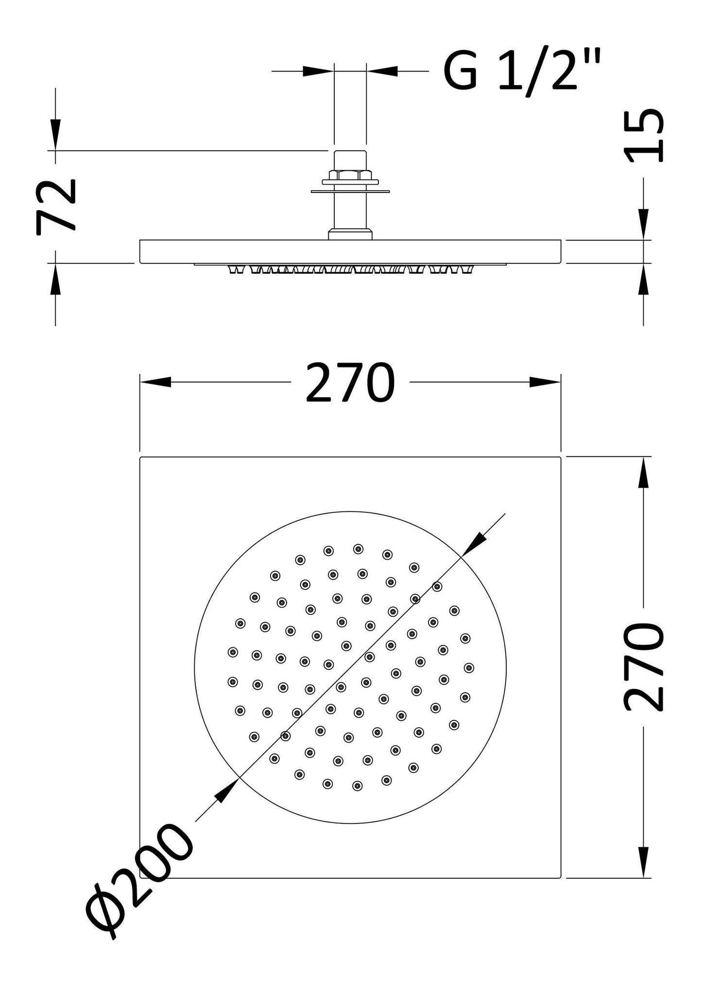 Fixed Shower Heads Ceiling Tile Fixed Head