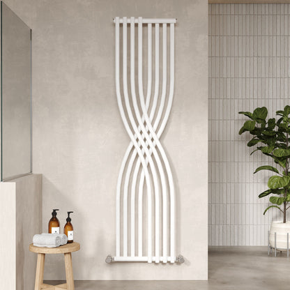 Hudson Reed Xcite 1775mm x 450mm Gloss White Vertical Designer Radiator