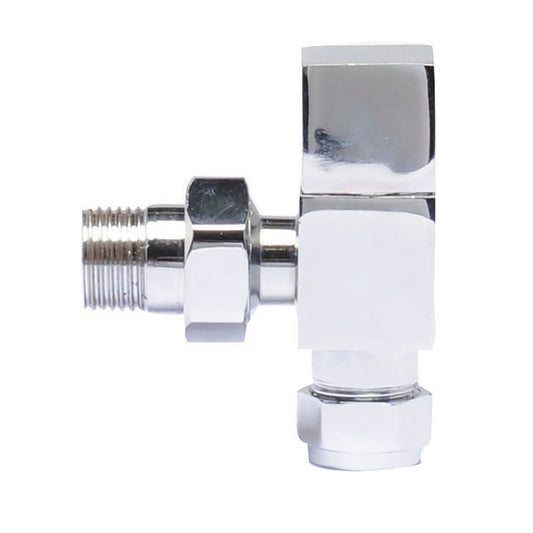 Nuie Chrome Angled Radiator Valve Pack (Pairs)