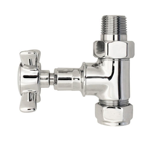 Hudson Reed Chrome Straight Radiator Valve Pack (Pairs)