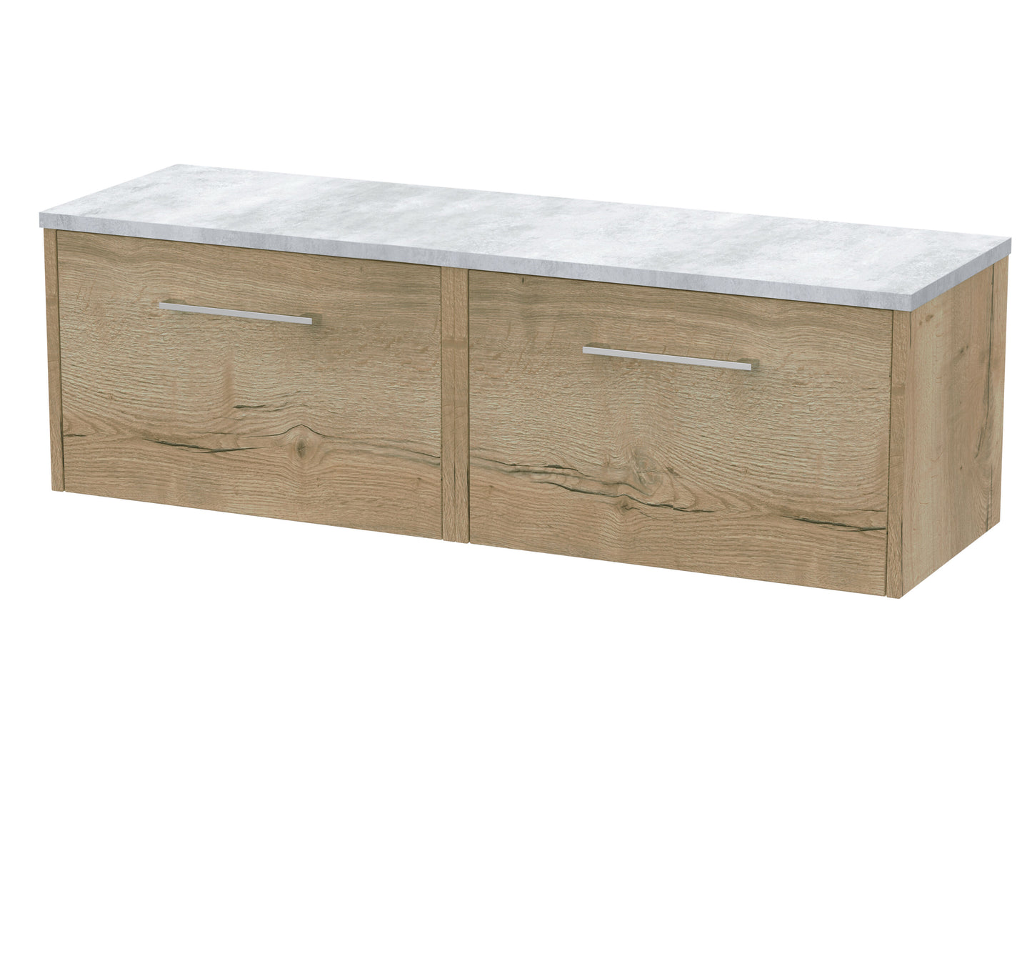 Hudson Reed Juno 1200mm Wall Hung Vanity Unit With Laminate Worktop & Handles