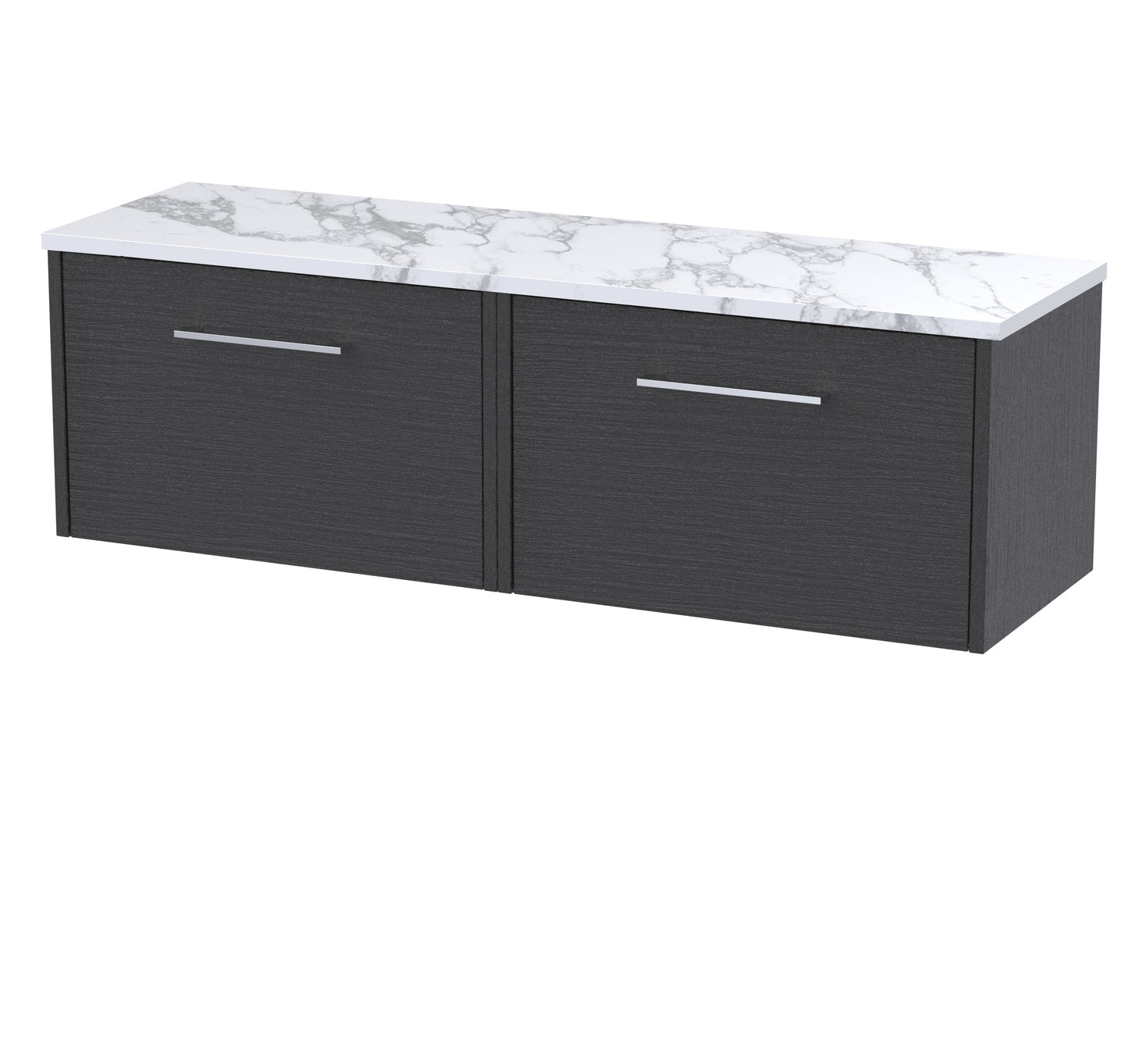 Hudson Reed Juno 600mm Wall Hung Single Drawer Vanity Unit With Laminate Worktop