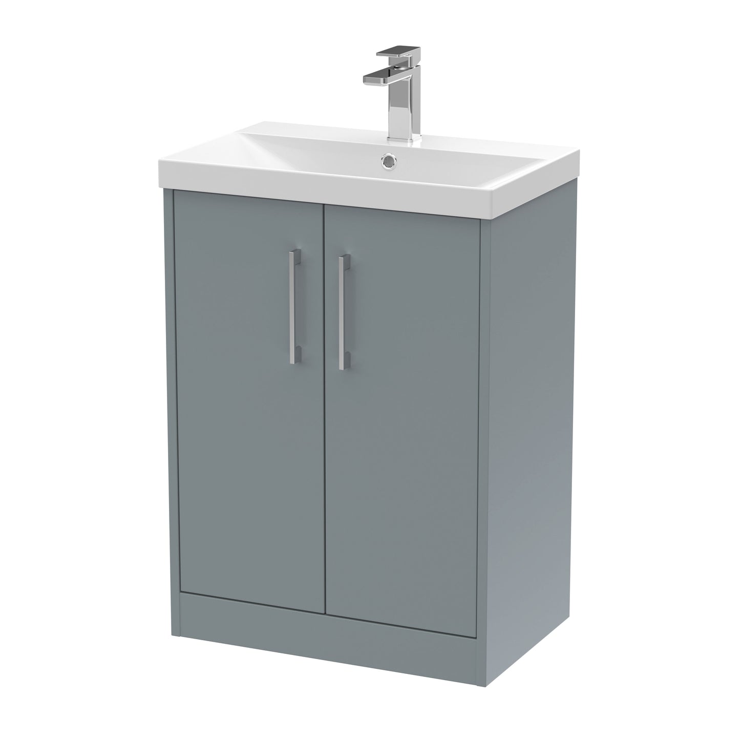 Hudson Reed Juno 600mm Floor Standing 2-Door Vanity Unit with Basin
