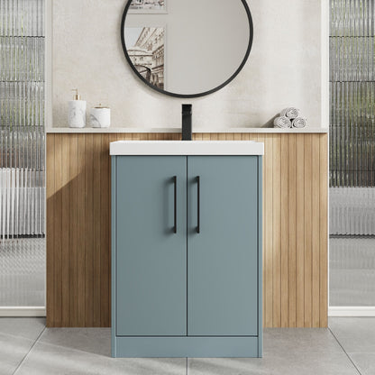 Hudson Reed Juno 600mm Floor Standing 2-Door Vanity Unit with Basin