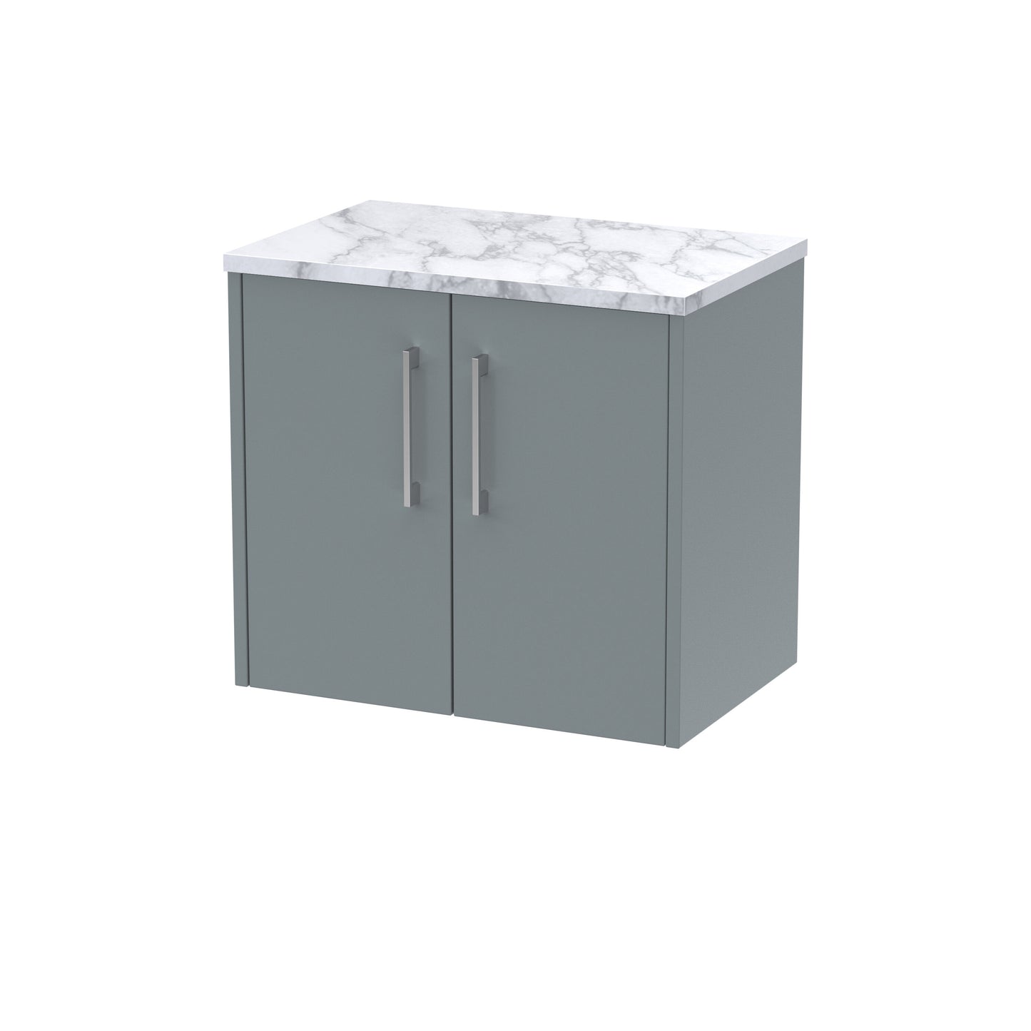 Hudson Reed Juno 600mm Wall Hung Vanity Unit With Laminate Worktop & Handles