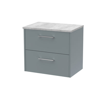 Hudson Reed Juno 600mm Wall Hung 2-Drawer Vanity With Laminate Top