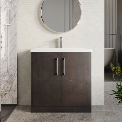 Hudson Reed Juno 800mm Floor Standing 2 Door Vanity Unit with Basin