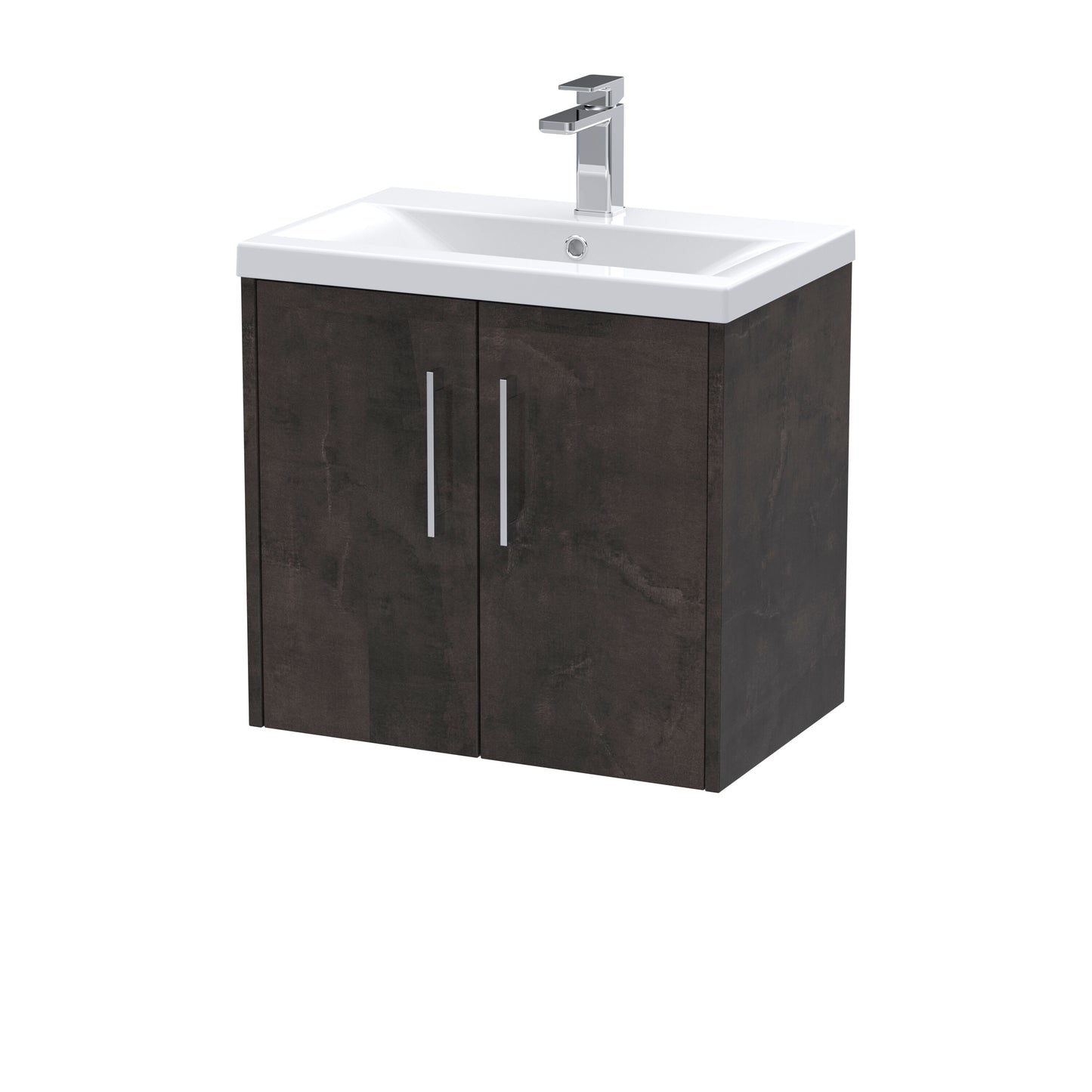 Hudson Reed Juno 600mm Wall Hung 2 Door Vanity Unit Including Basin
