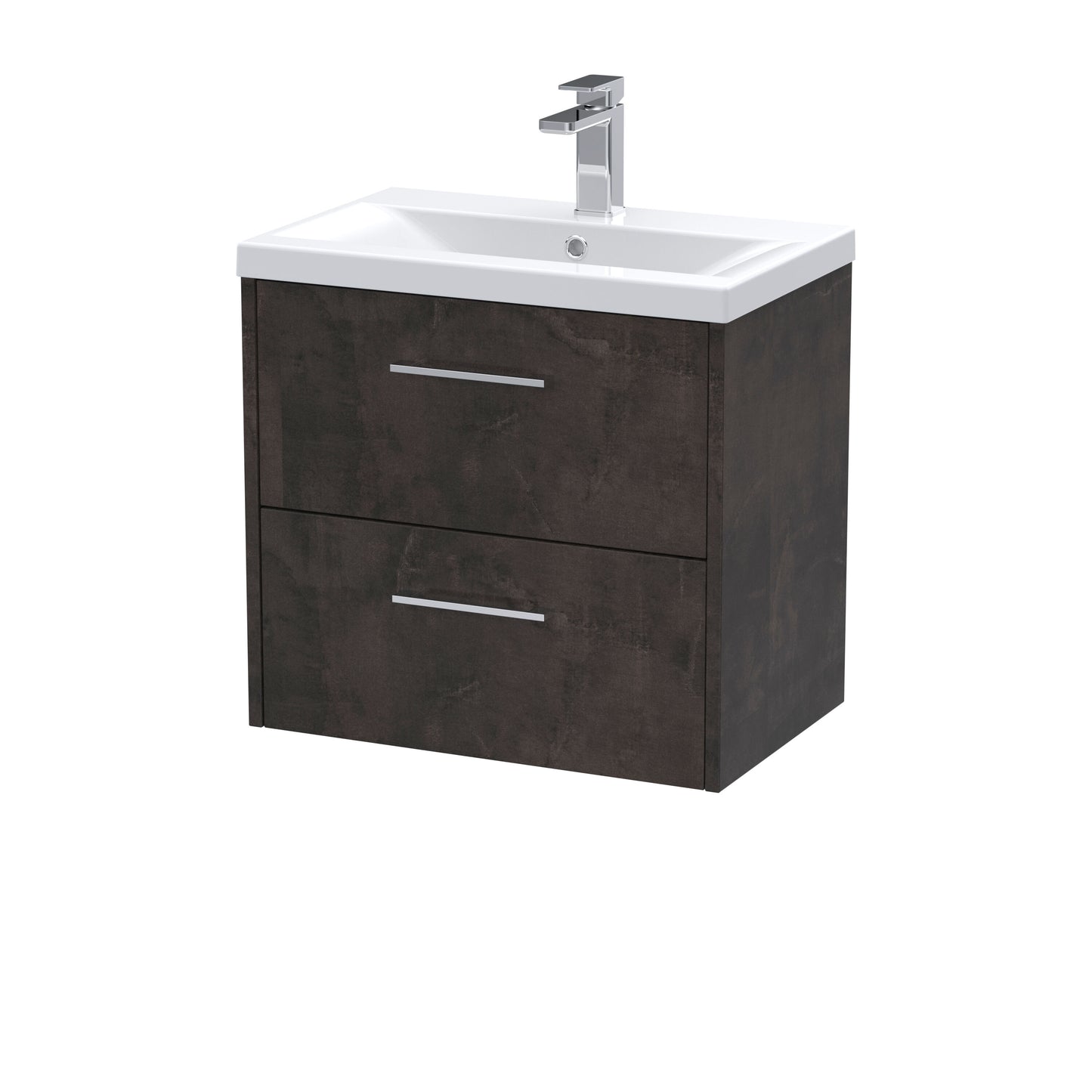 Hudson Reed Juno 610mm Wall Hung 2 Drawer Vanity Unit with Ceramic Basin