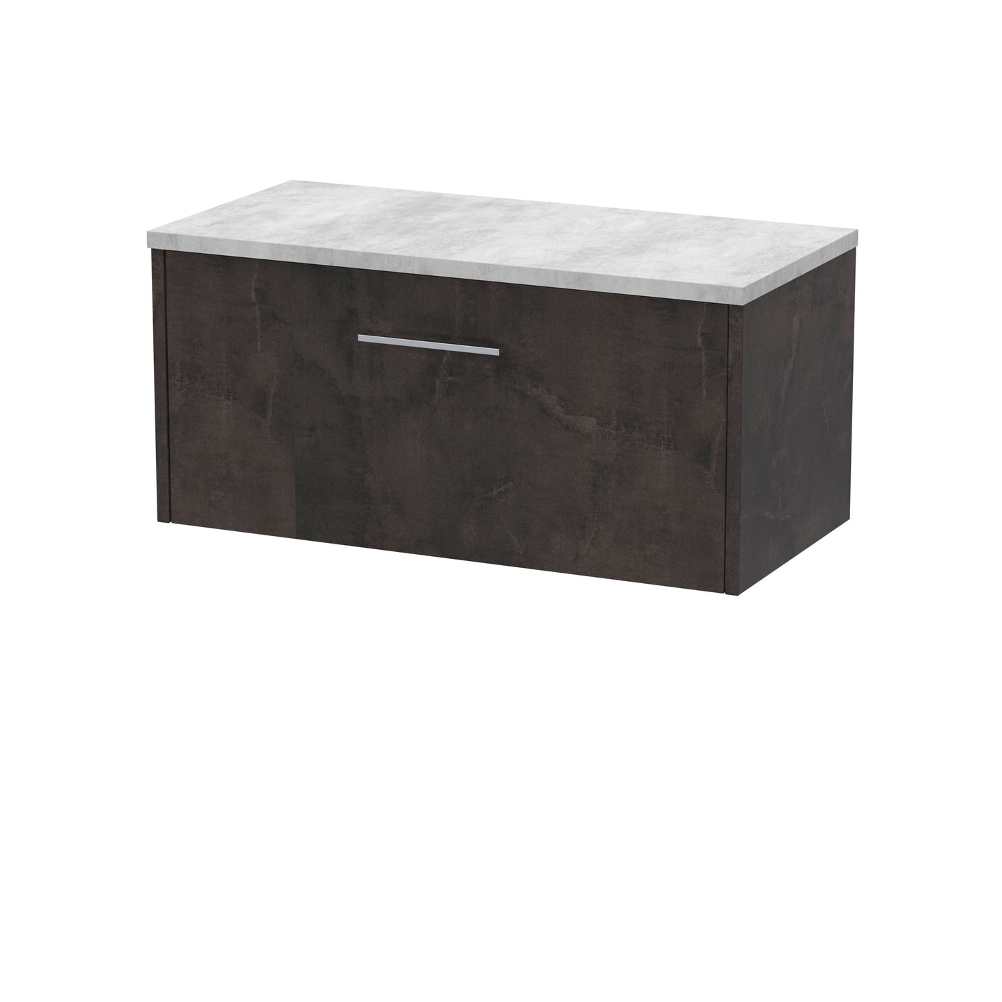 Hudson Reed Juno 800mm Wall Hung 1 Drawer Vanity Unit With Laminate Worktop & Soft Close Drawers