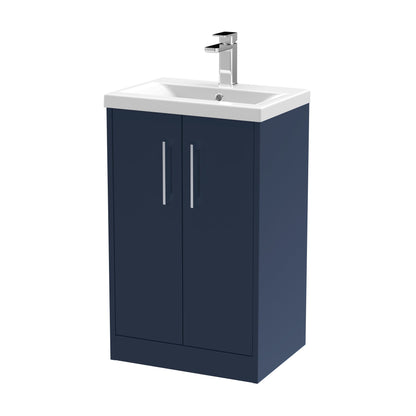 Hudson Reed Juno 500mm Floor Standing 2-Door Vanity Unit & Basin