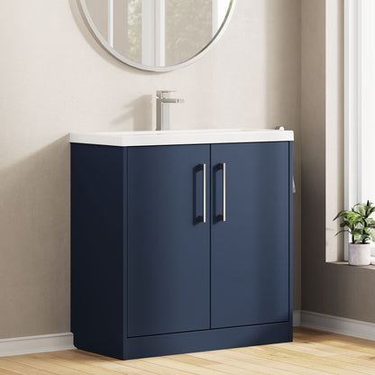 Hudson Reed Juno 800mm Floor Standing 2-Door Vanity & Basin