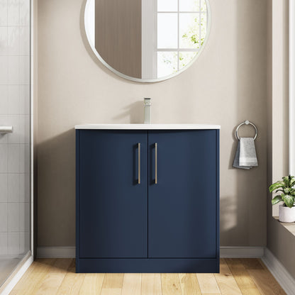 Hudson Reed Juno 800mm Floor Standing 2-Door Vanity & Basin