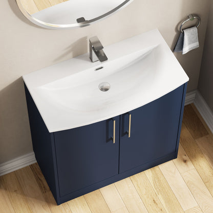 Hudson Reed Juno 800mm Floor Standing 2-Door Vanity & Basin