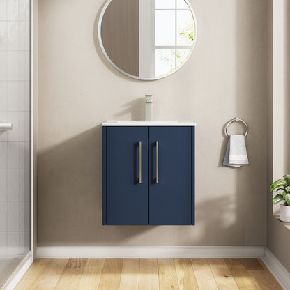 Hudson Reed Juno 500mm Wall Hung 2-Door Vanity Unit & Basin