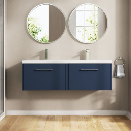 Hudson Reed Juno 1200mm Wall Hung 2-Drawer Vanity Unit with Double Basin