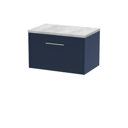Hudson Reed Juno 600mm Wall Hung Single Drawer Vanity Unit With Laminate Worktop