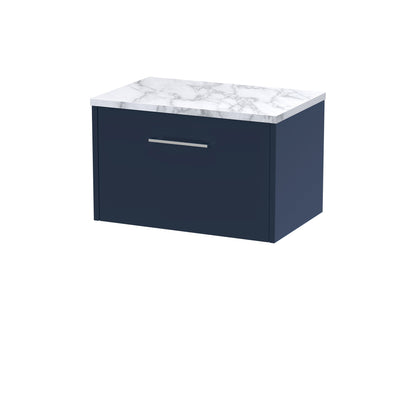 Hudson Reed Juno 600mm Wall Hung Single Drawer Vanity Unit With Laminate Worktop