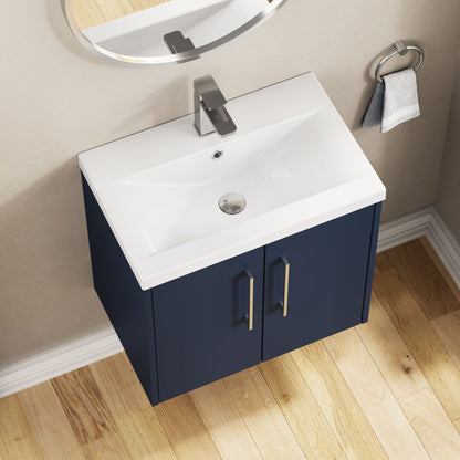 Hudson Reed Juno 600mm Wall Hung 2-Door Vanity Unit with Basin