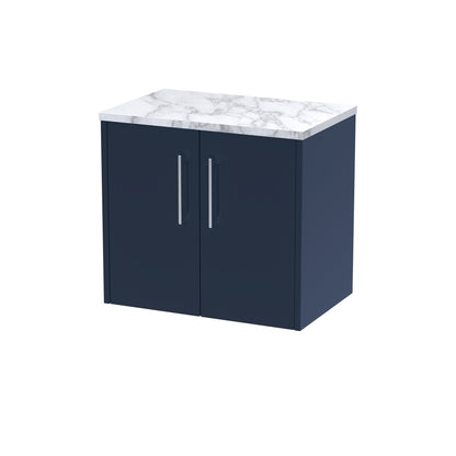 Hudson Reed Juno 600mm Wall Hung 2-Door Vanity Unit With Laminate Worktop