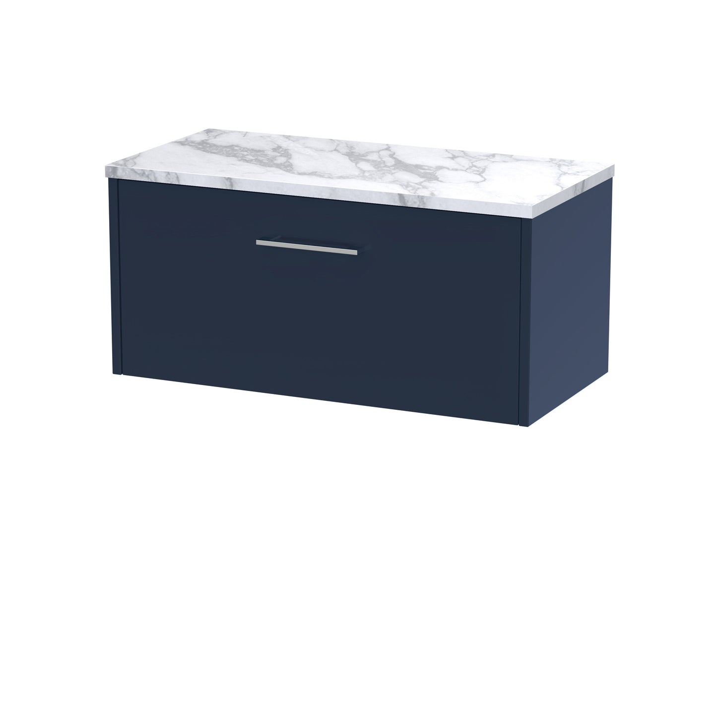 Hudson Reed Juno 800mm Wall Hung Single Drawer Vanity Unit With Laminate Worktop