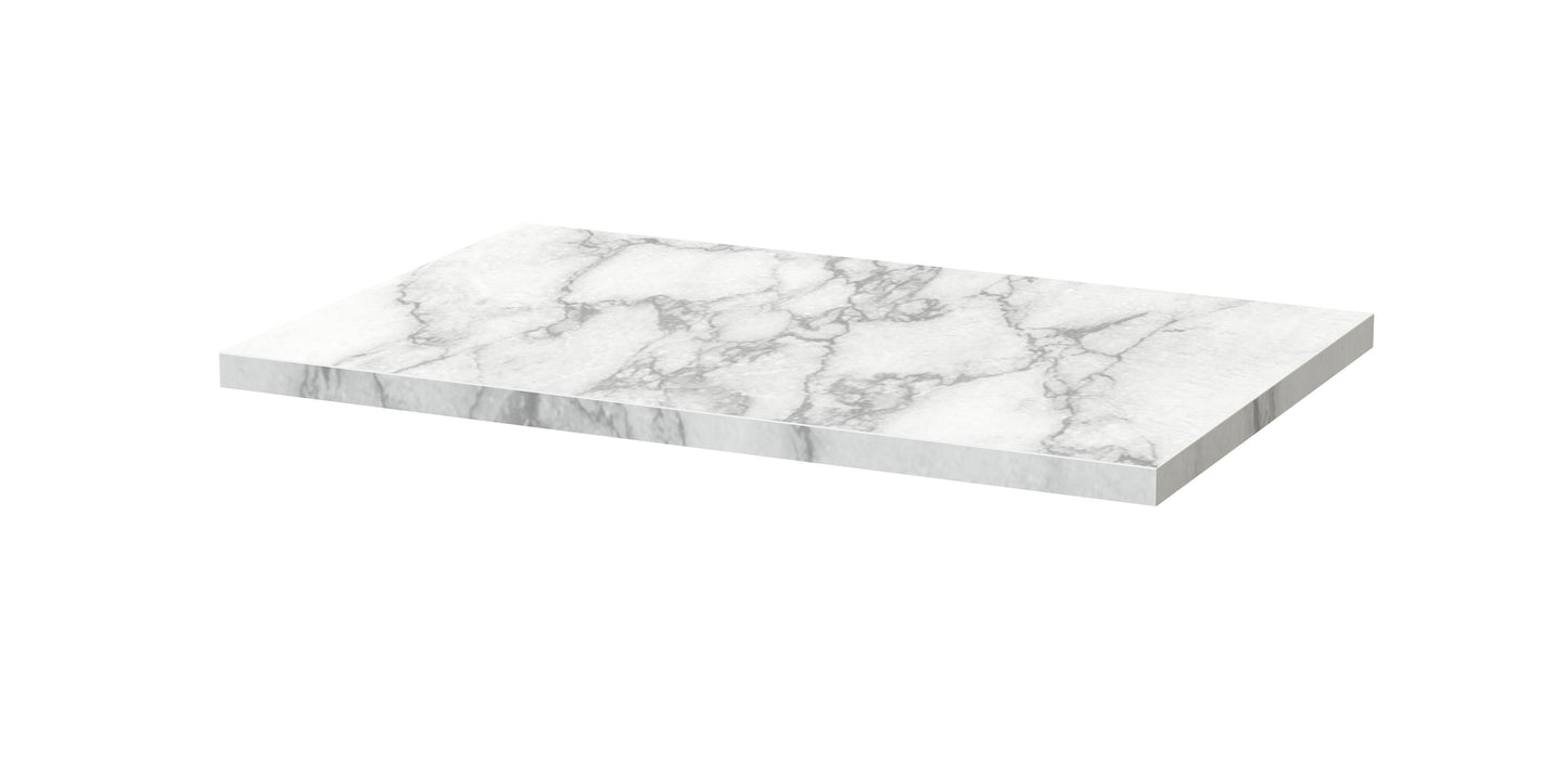 Nuie 605x390mm Carrera Marble Laminate Worktop
