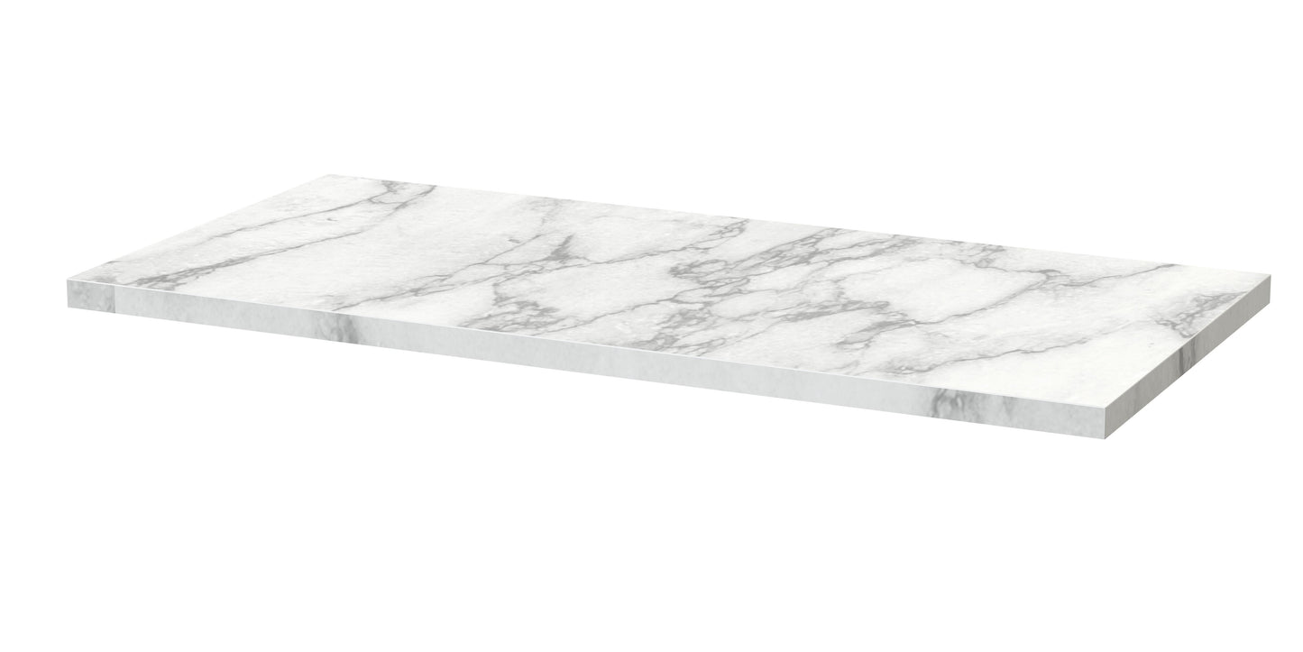 Nuie 805x390mm Carrera Marble Laminate Worktop