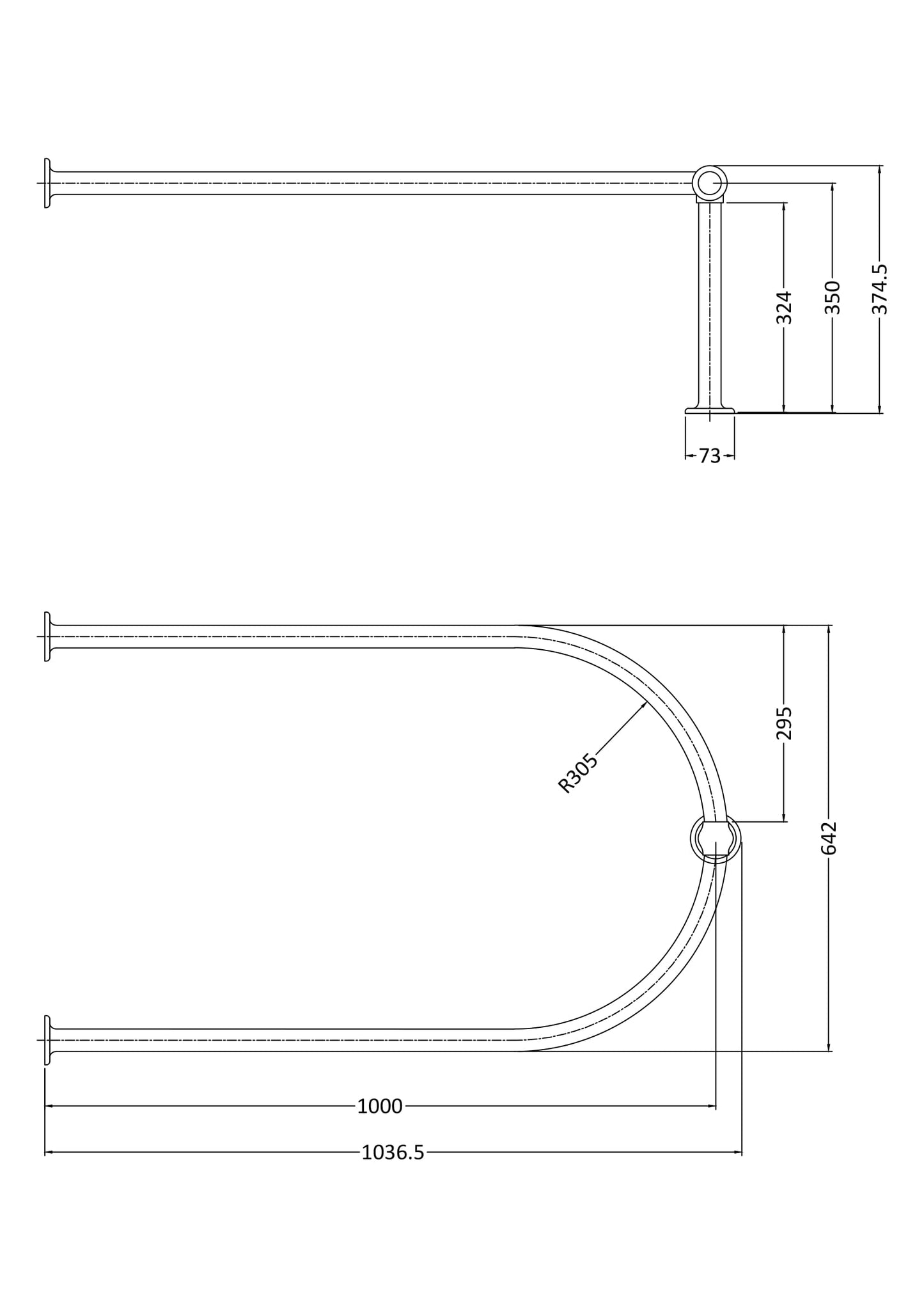 Hudson Reed Chrome Standpipes