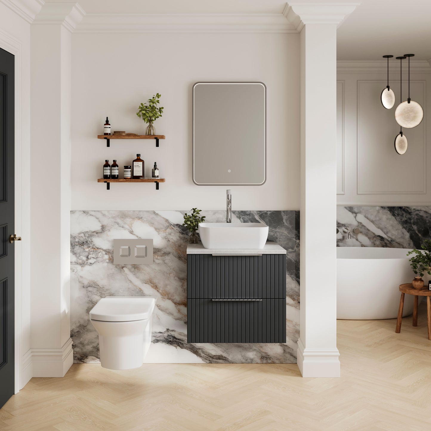 Flume 600mm 2- Drawer Wall Hung Unit