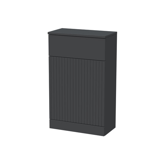 Nuie Lux Flume 500mm Soft Black Floor Standing WC Unit