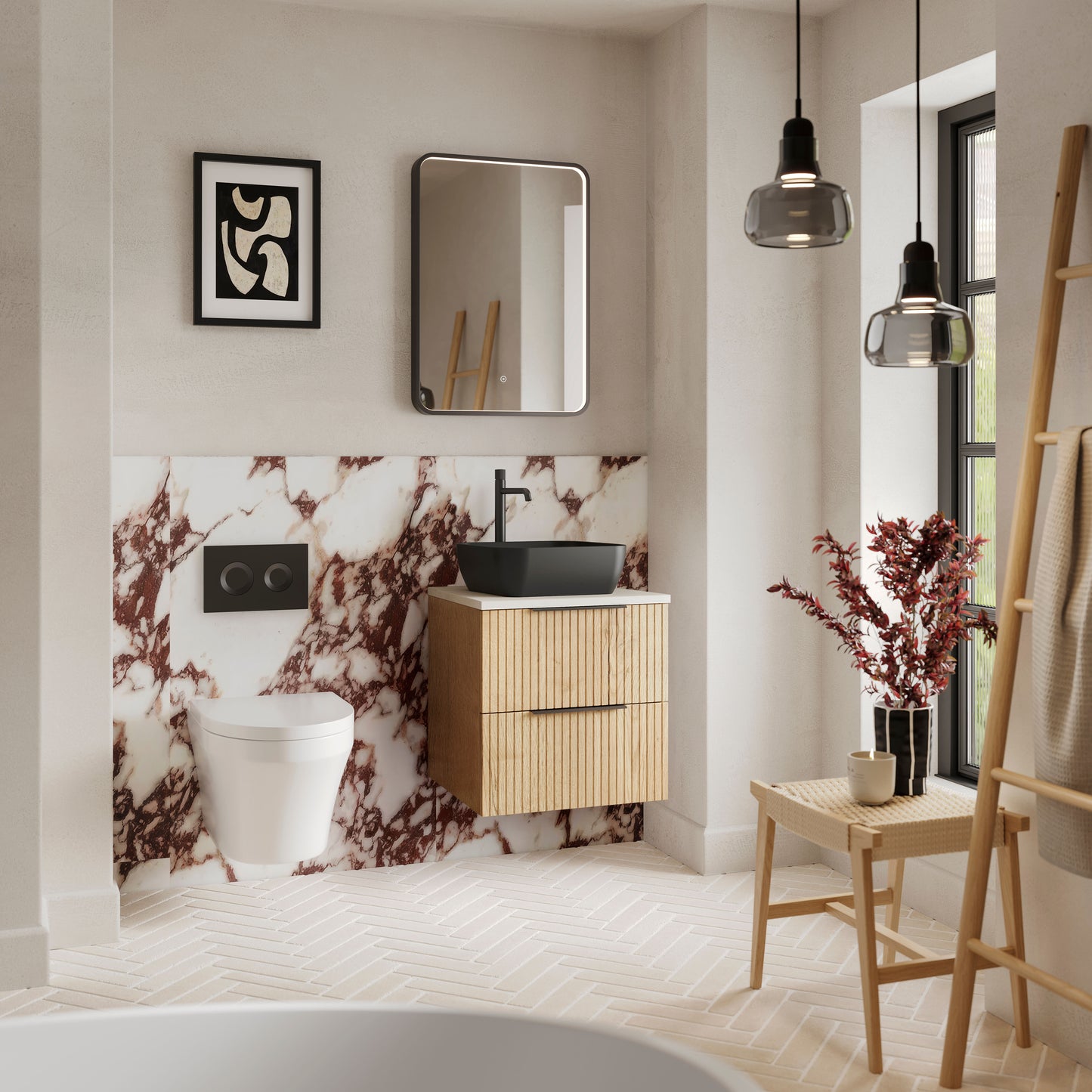 Flume 600mm 2- Drawer Wall Hung Unit