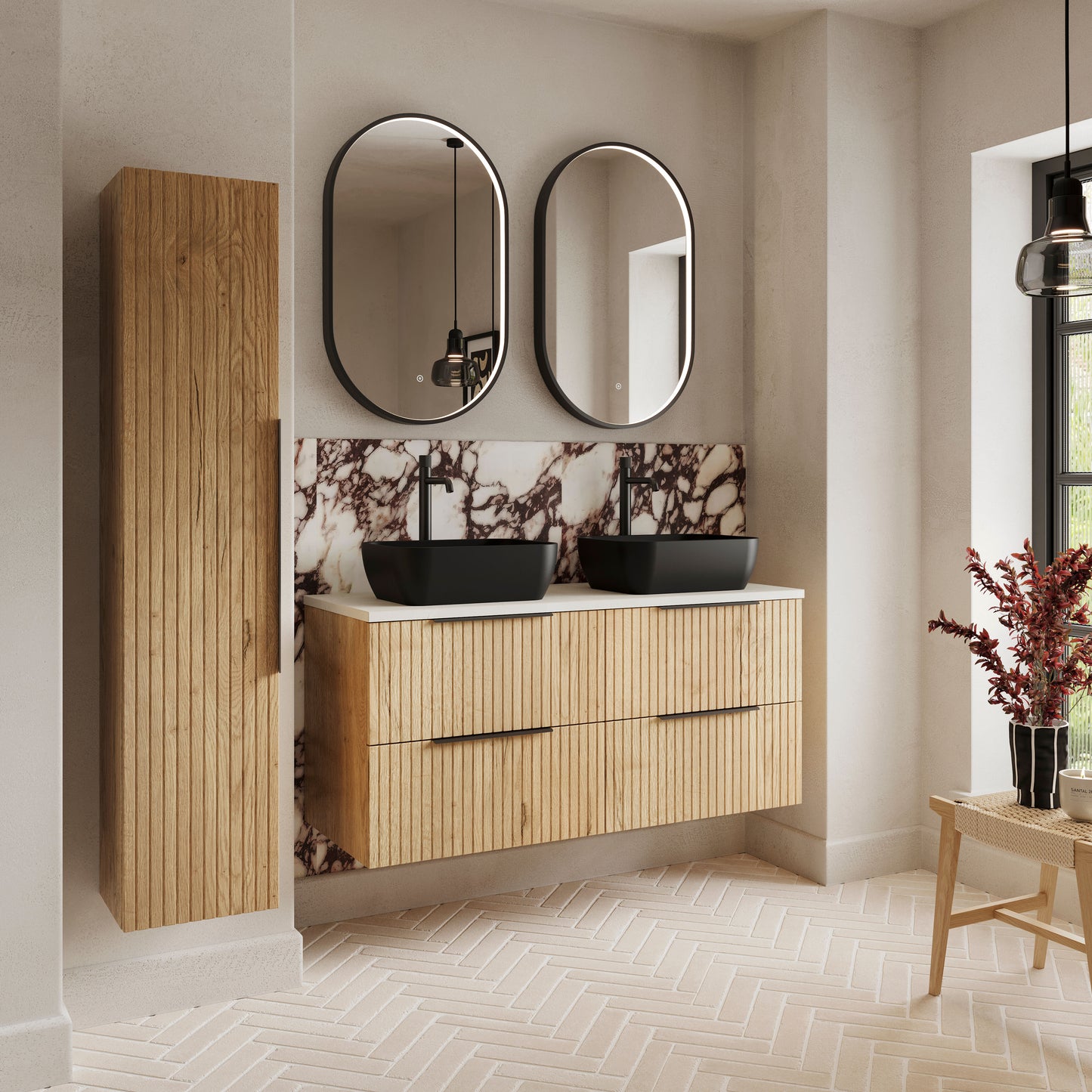 Flume 600mm 2- Drawer Wall Hung Unit