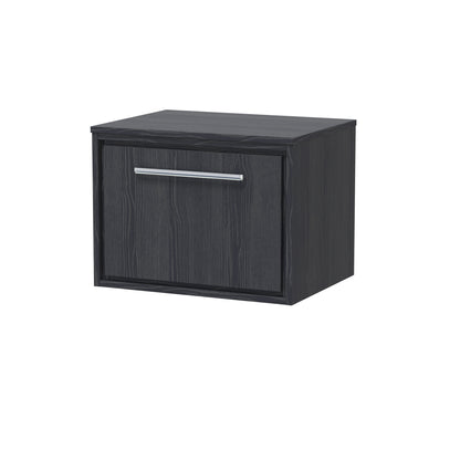 Hudson Reed Lille 600mm Wall Hung Single Drawer Vanity Unit With Worktop With Soft Close Drawers