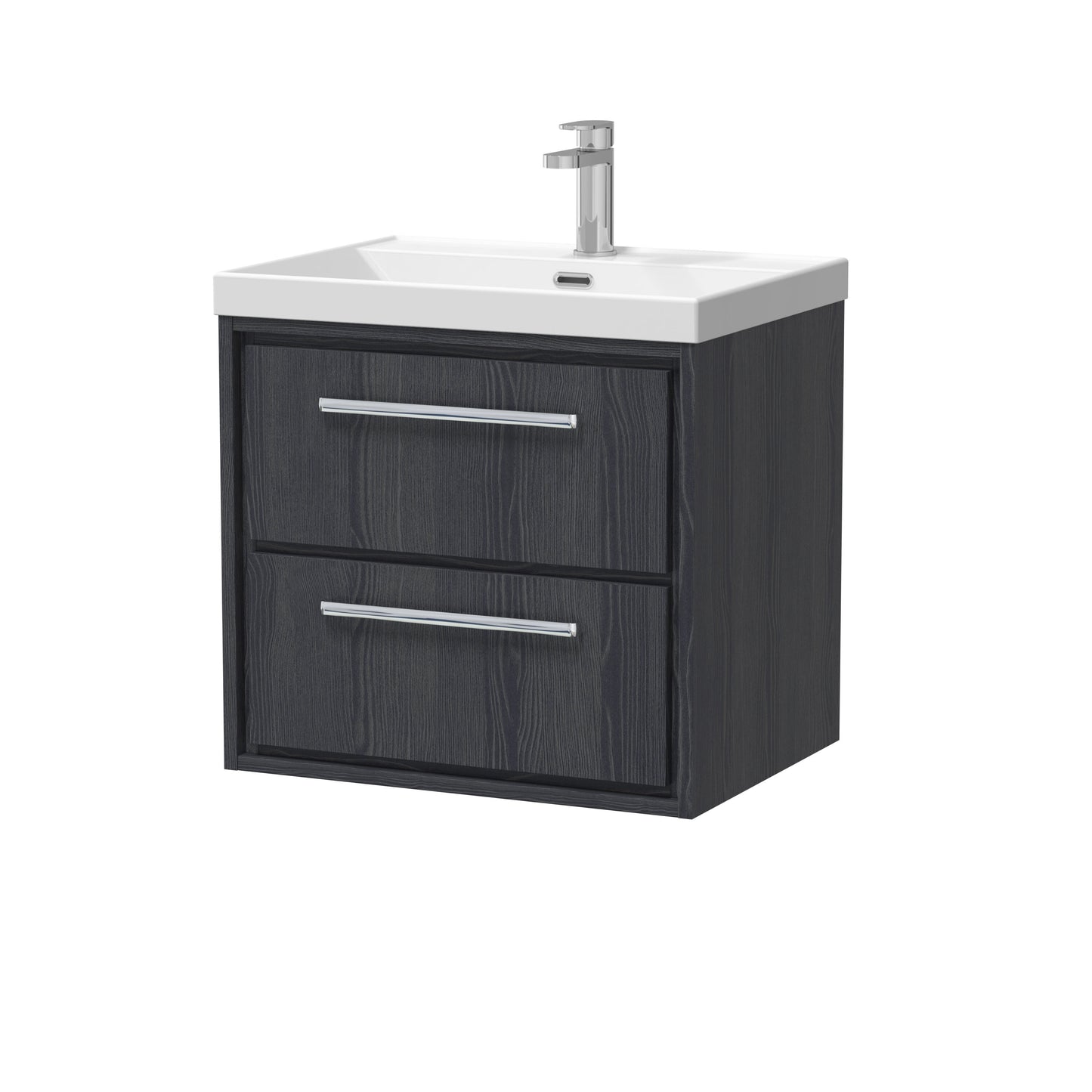 Lille 600mm Wall Hung 2-Drawer Vanity with Basin - 1 Tap Hole