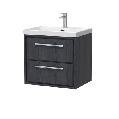 Lille 600mm Wall Hung 2-Drawer Vanity with Basin - 1 Tap Hole
