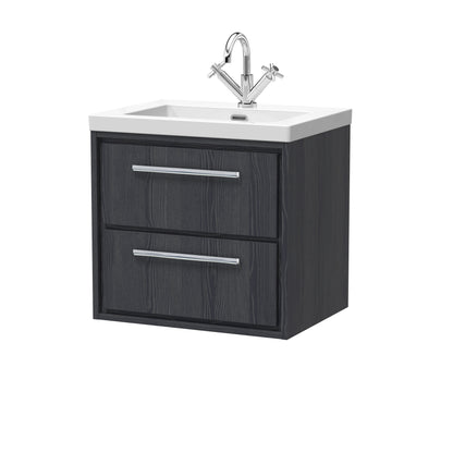 Lille 600mm Wall Hung 2-Drawer Vanity with Basin - 1 Tap Hole