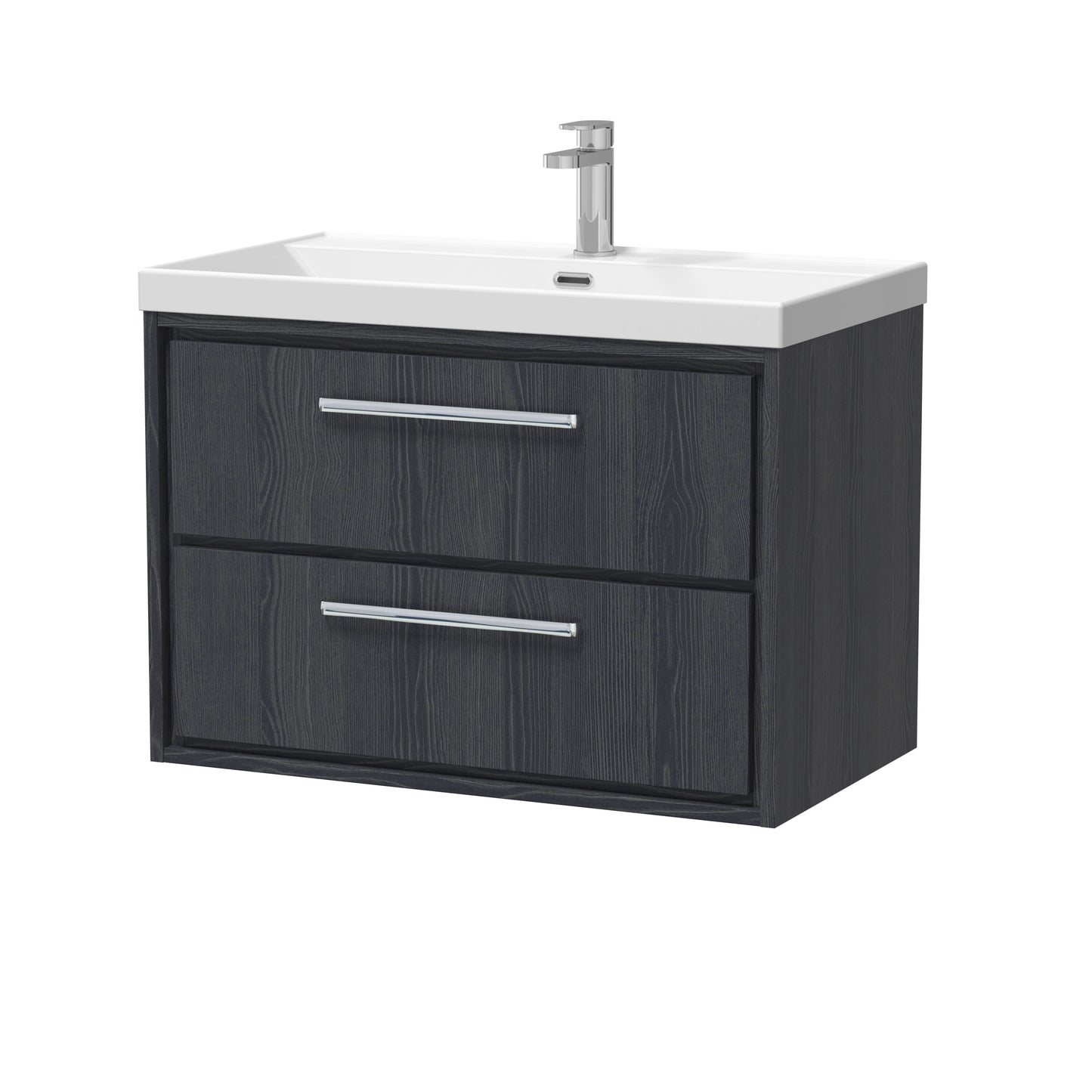 Lille 800mm Wall Hung 2-Drawer Vanity with Basin - 1 Tap Hole