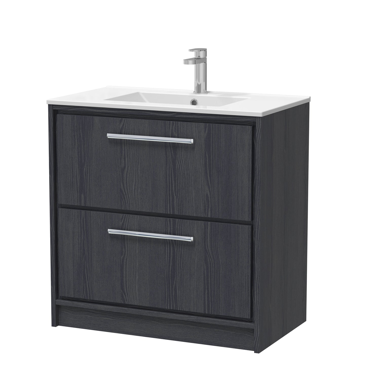 Lille 800mm Floor Standing 2-Drawer Vanity with Basin - 1 Tap Hole