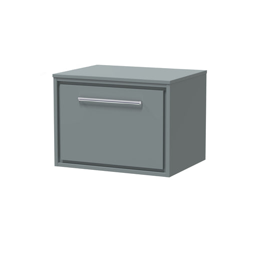 Lille 600mm Wall Hung Single Drawer Vanity with Worktop
